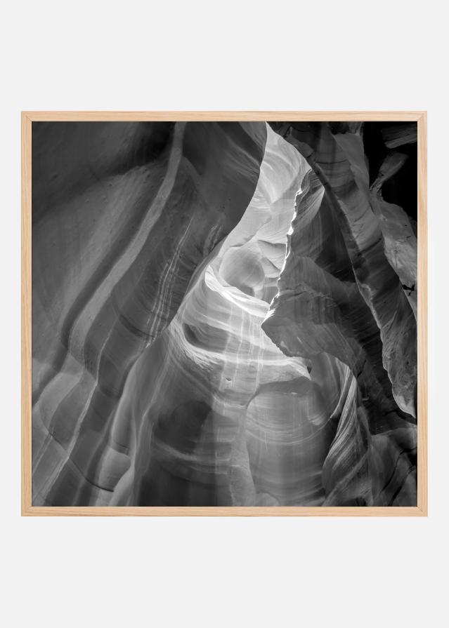 MONOCHROME ANTELOPE CANYON Daylight Plakat