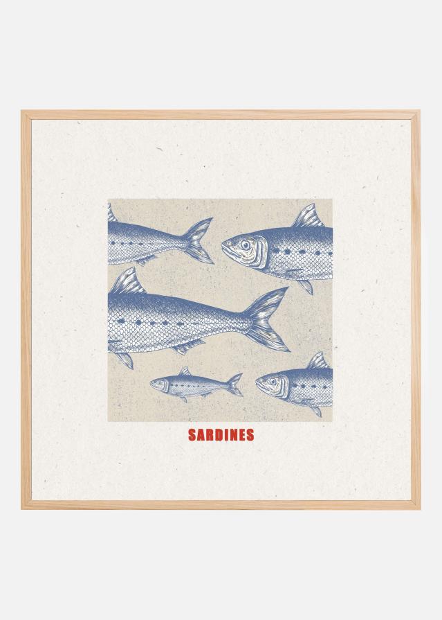 Blue Fish Harmony Plakat