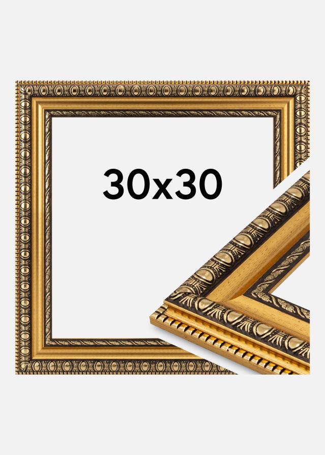 Ramme Ornato Akrylglass Gull 30x30 cm