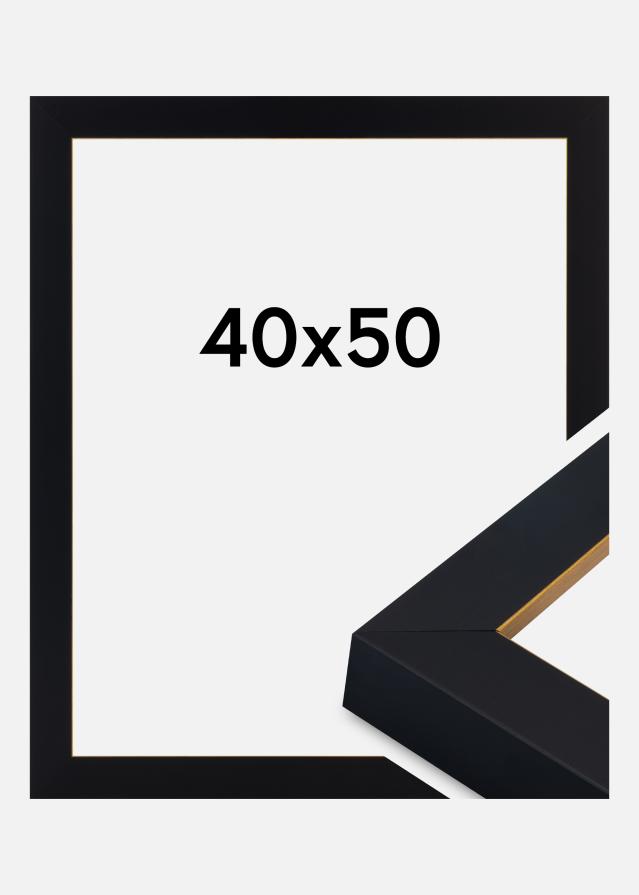 Ramme Sussex Akrylglass Svart/Gull 40x50 cm