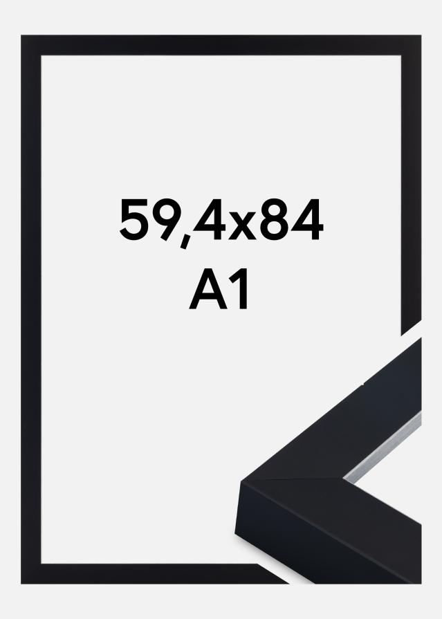 Ramme Sussex Akrylglass Svart/Sølv 59,4x84,1 cm (A1)