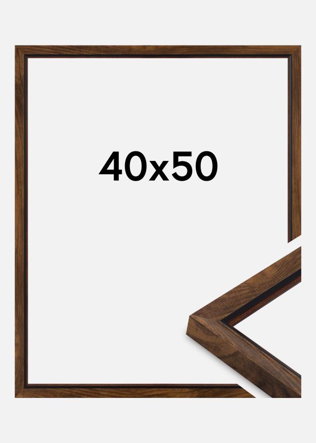 Ramme Obsidian Akrylglass Valnøtt 40x50 cm