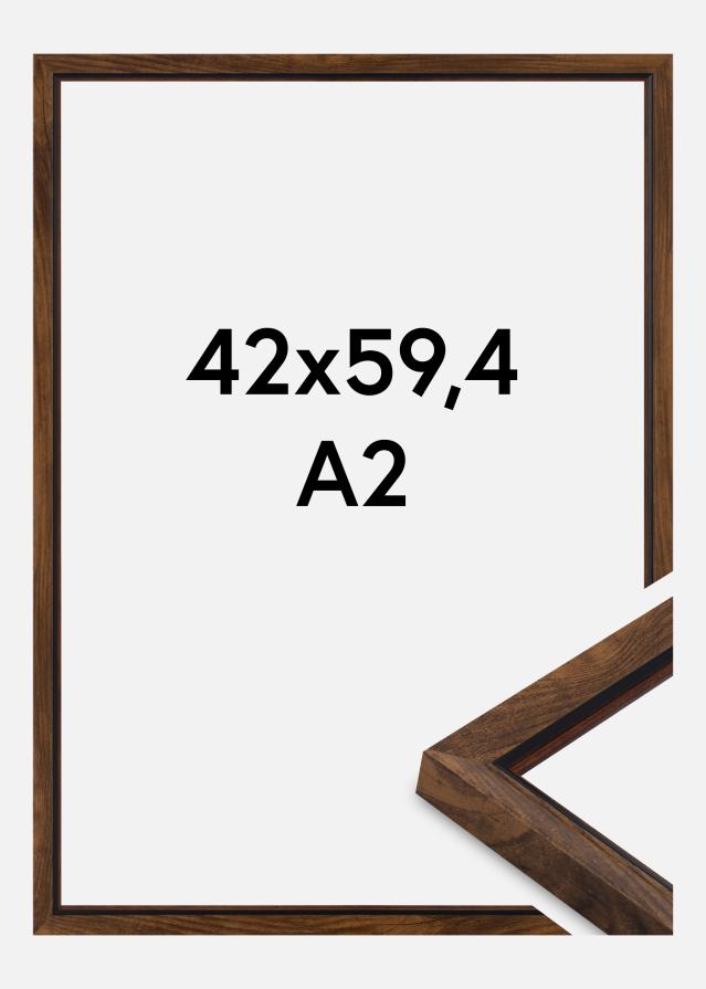 Ramme Obsidian Akrylglass Valnøtt 42x59,4 cm (A2)