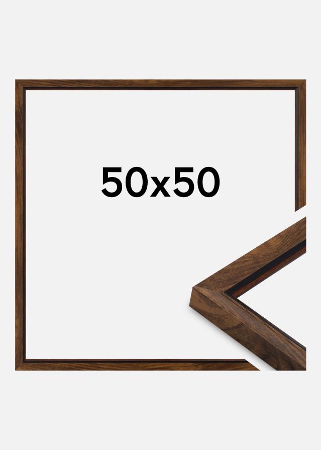 Ramme Obsidian Akrylglass Valnøtt 50x50 cm