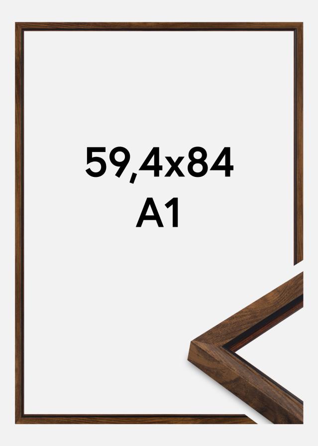 Ramme Obsidian Akrylglass Valnøtt 59,4x84 cm (A1)