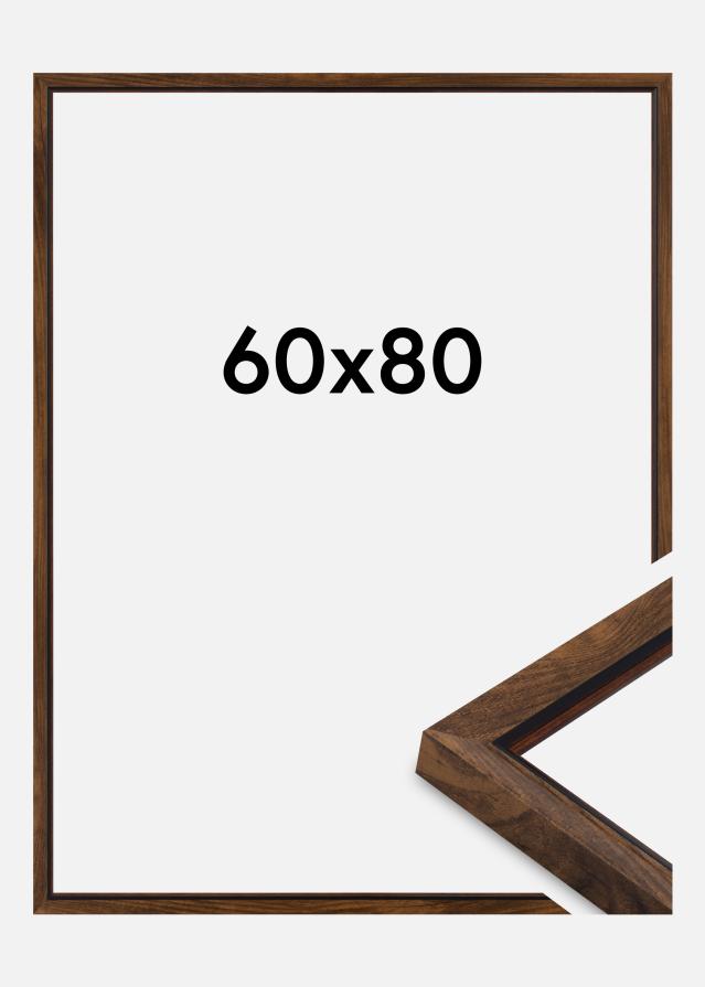 Ramme Obsidian Akrylglass Valnøtt 60x80 cm