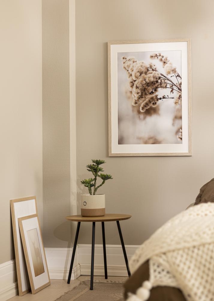 Ramme Stilren Greige eik 30x40 cm - Passepartout Hvit 20x28 cm