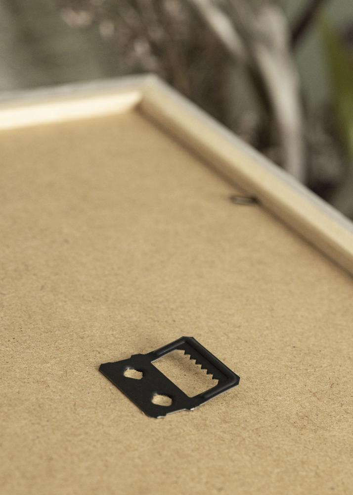 Ramme Stilren lys grå eik 42x59,4 cm - Passepartout Hvit 25x38 cm