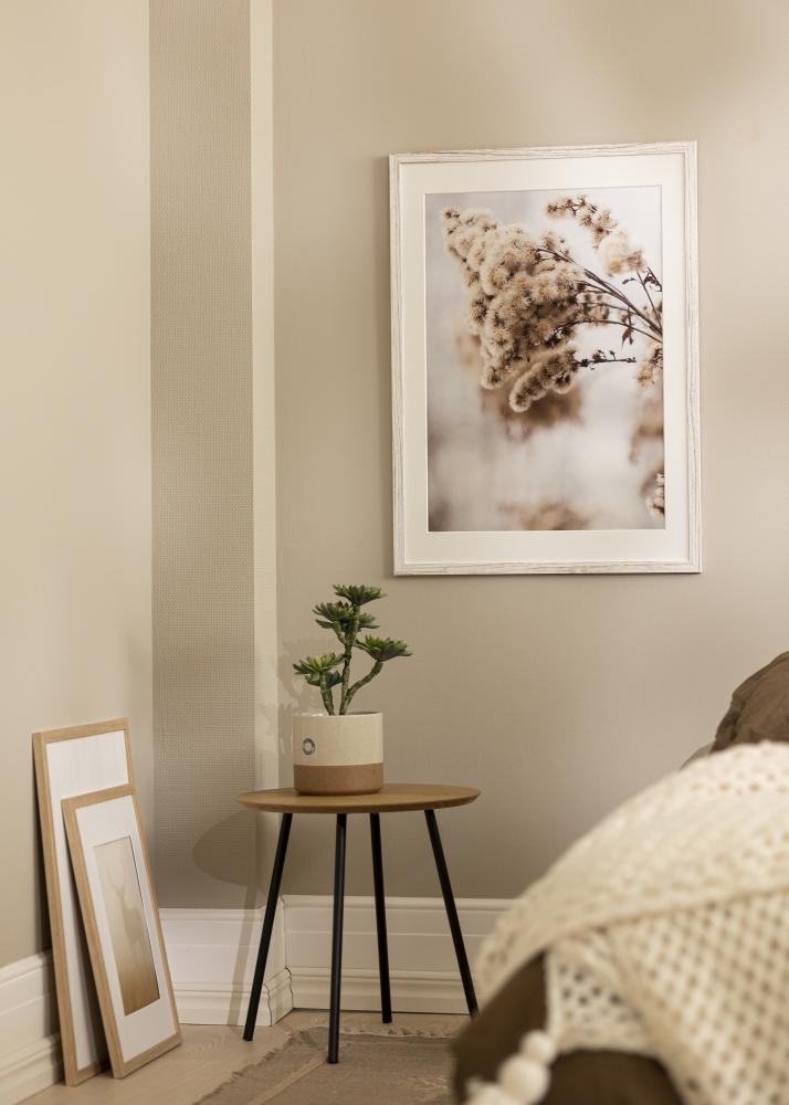 Ramme Stilren Vintage Hvit 70x100 cm - Passepartout Hvit 62x93 cm