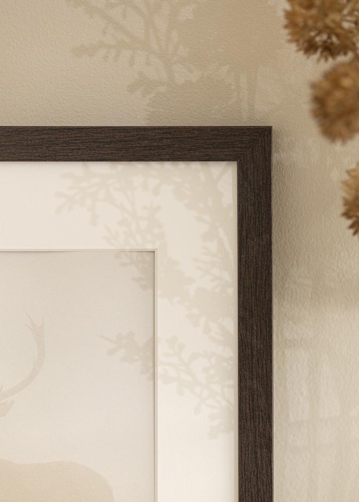 Ramme Stilren Wenge 50x70 cm - Passepartout Hvit 40x60 cm
