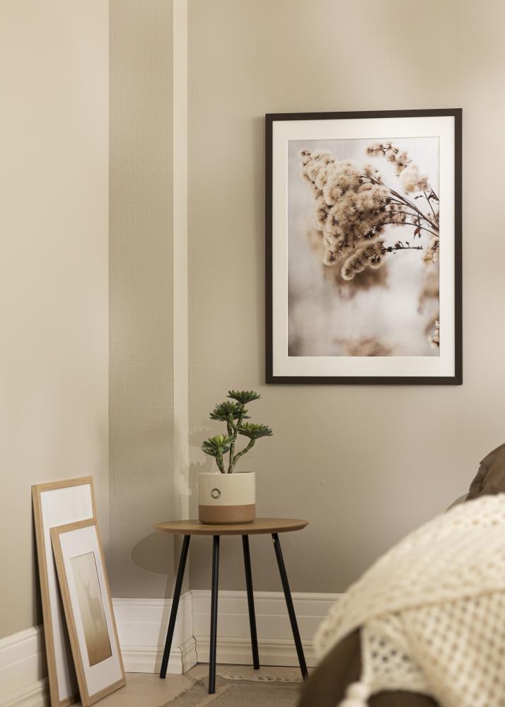 Ramme Stilren Wenge 50x70 cm - Passepartout Hvit 40x60 cm