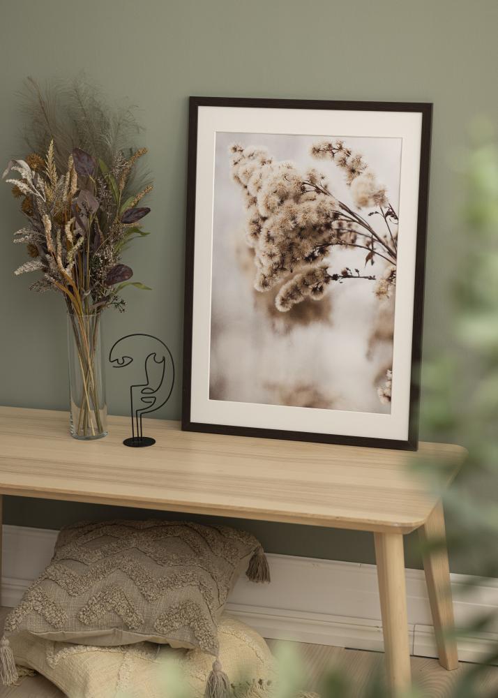 Ramme Stilren Wenge 50x70 cm - Passepartout Hvit 40x60 cm