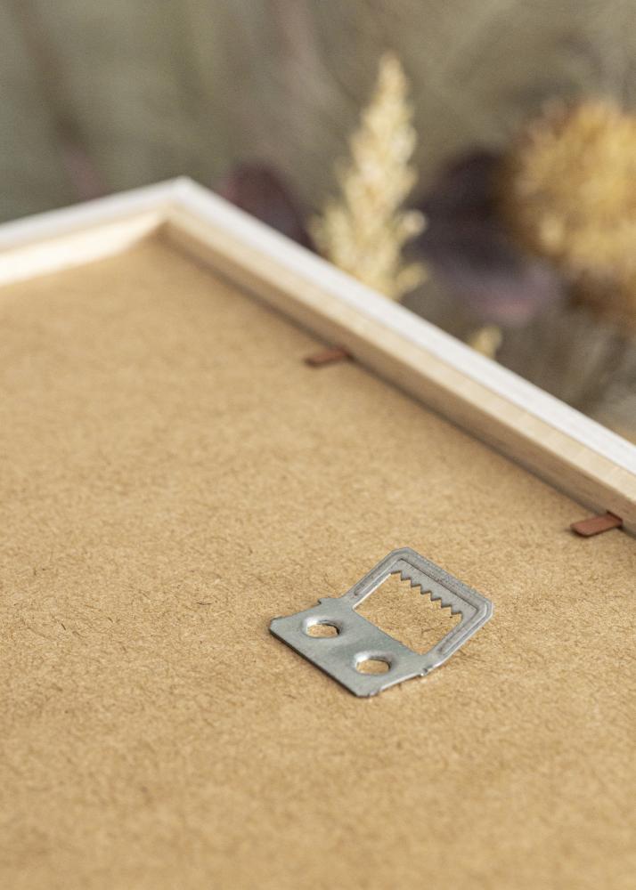 Ramme Stilren Hvit eik 40x50 cm - Passepartout Hvit 12x15 inches