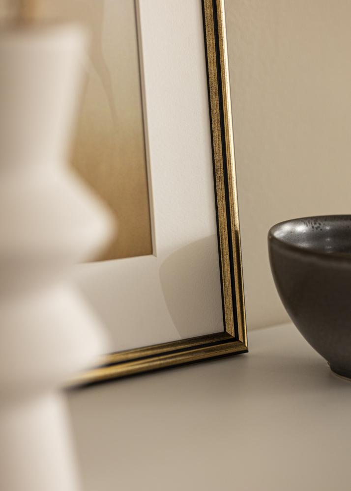 Ramme Horndal Akrylglass Gull 7x10 cm