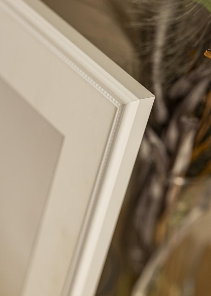 Ramme Gala Hvit 13x18 cm - Passepartout Hvit B7 88x125 mm