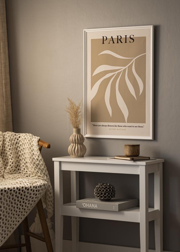 Ramme Gala Hvit 13x18 cm - Passepartout Hvit B7 88x125 mm