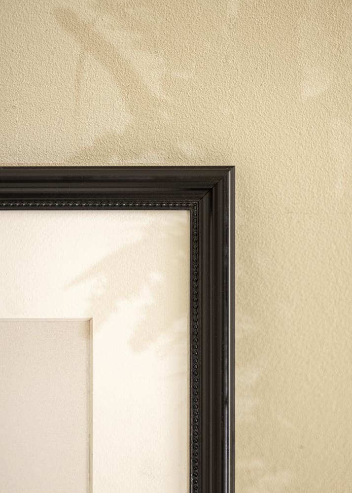 Ramme Gala Svart 13x18 cm - Passepartout Hvit B7 88x125 mm