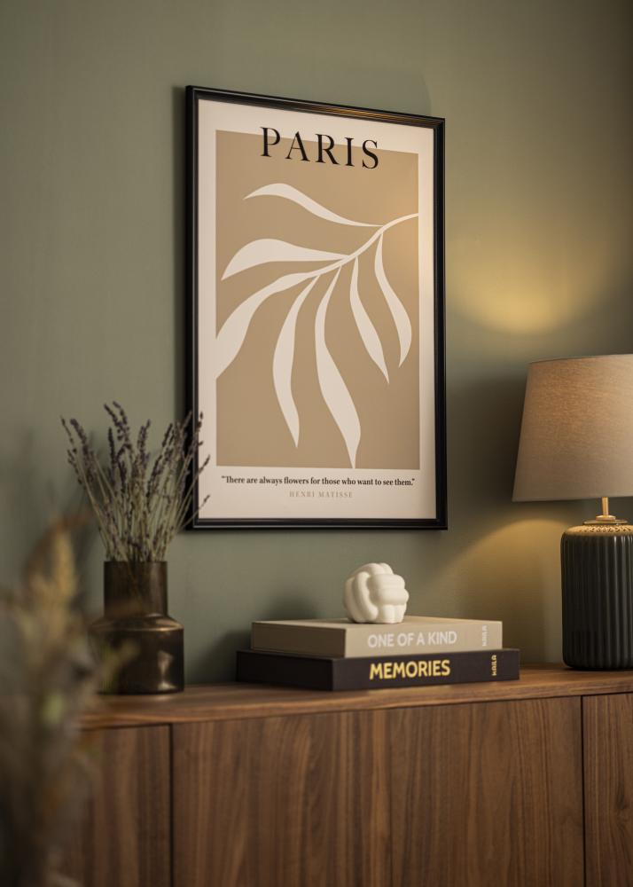 Ramme Gala Svart 13x18 cm - Passepartout Hvit B7 88x125 mm