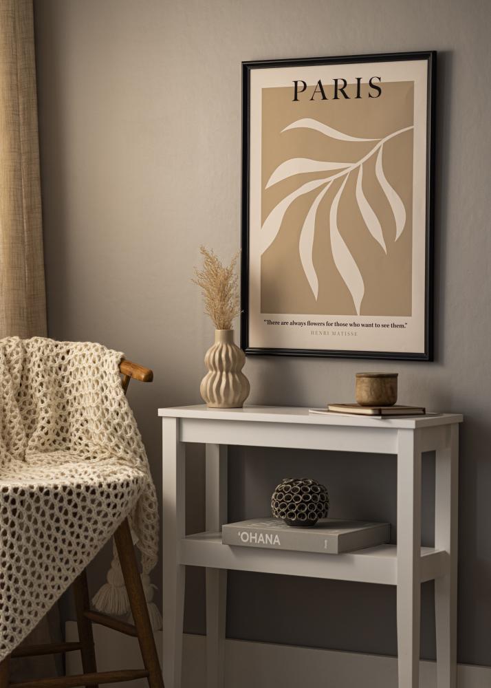 Ramme Gala Svart 13x18 cm - Passepartout Hvit B7 88x125 mm