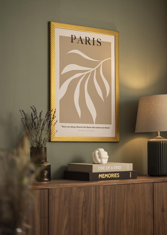 Ramme Grace Gull 40x50 cm - Passepartout Hvit 11x15 inches