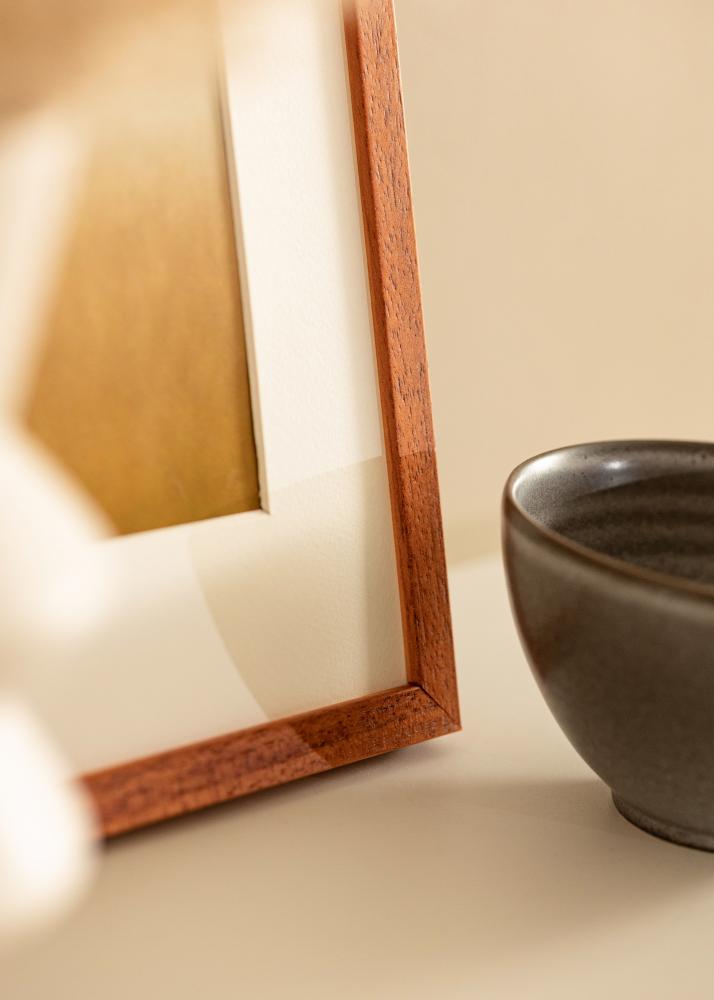 Ramme Ares Kirsebær 40x40 cm - Passepartout Hvit 29x29 cm