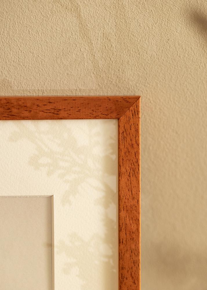 Ramme Ares Kirsebær 40x40 cm - Passepartout Hvit 29x29 cm