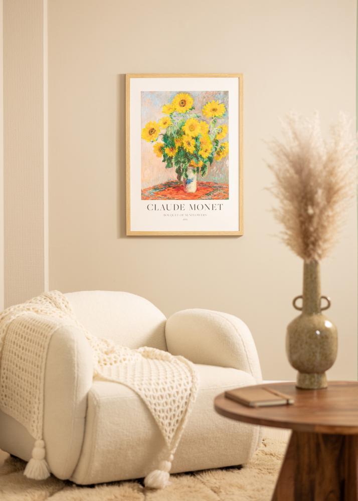 Ramme Hermes Naturlig Eik 30x40 cm - Passepartout Hvit 21x29,7 cm