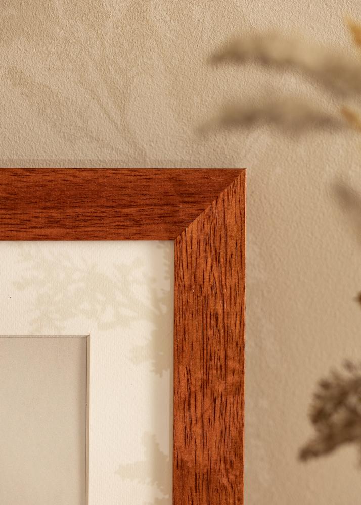 Ramme Juno Kirsebær 40x60 cm - Passepartout Hvit 30x50 cm