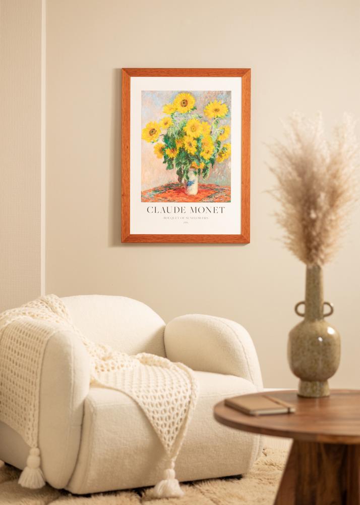 Ramme Juno Kirsebær 40x60 cm - Passepartout Hvit 30x50 cm