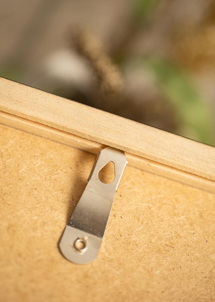 Ramme Hermes valnøtt 60x70 cm - Passepartout Hvit B2 500x707 mm