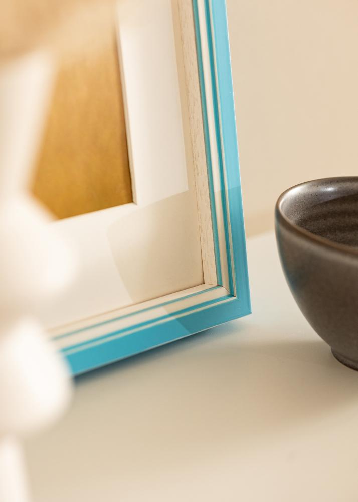 Ramme Diana Lyseblått 30x40 cm - Passepartout Hvit 8x12 inches