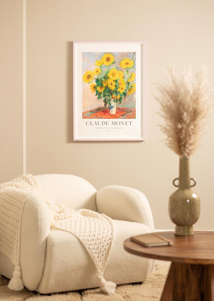 Ramme Diana Rosa 20x30 cm - Passepartout Hvit 10x21 cm