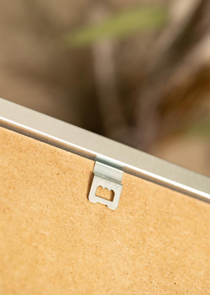 Ramme Minerva Sølv 45x60 cm - Passepartout Hvit 13x19 inches