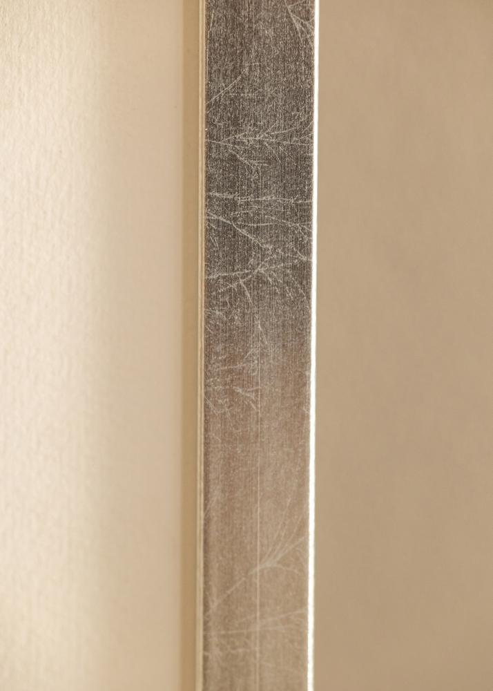 Ramme Minerva Sølv 45x60 cm - Passepartout Hvit 13x19 inches