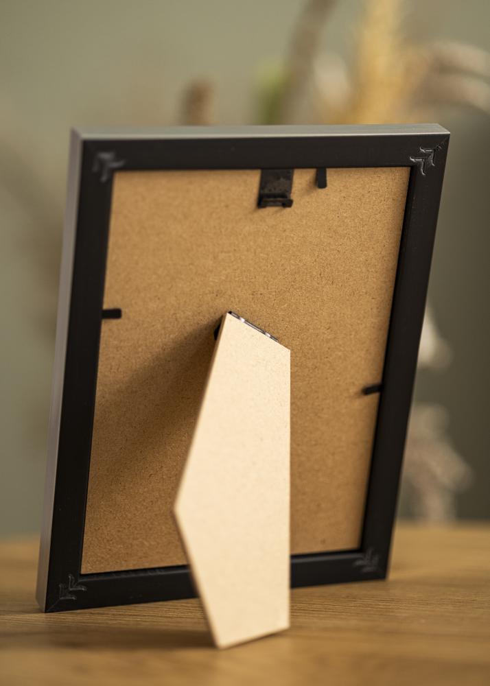 Ramme Gala Sølv 13x18 cm - Passepartout Hvit B7 88x125 mm