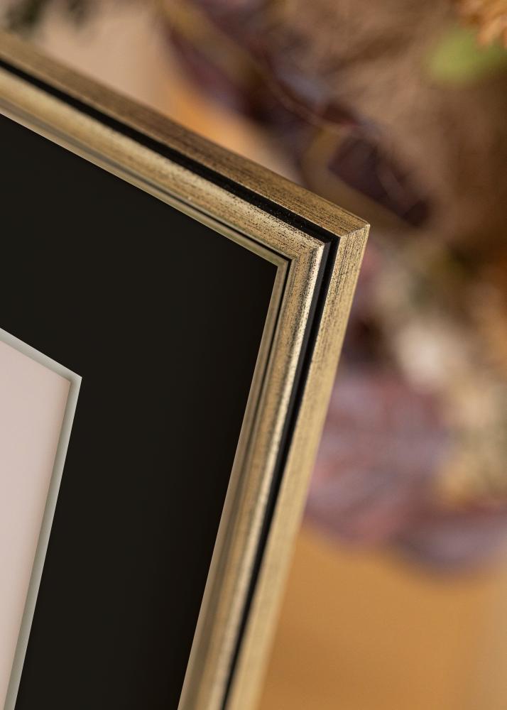 Ramme Horndal Sølv 60x60 cm - Passepartout Svart 50x50 cm