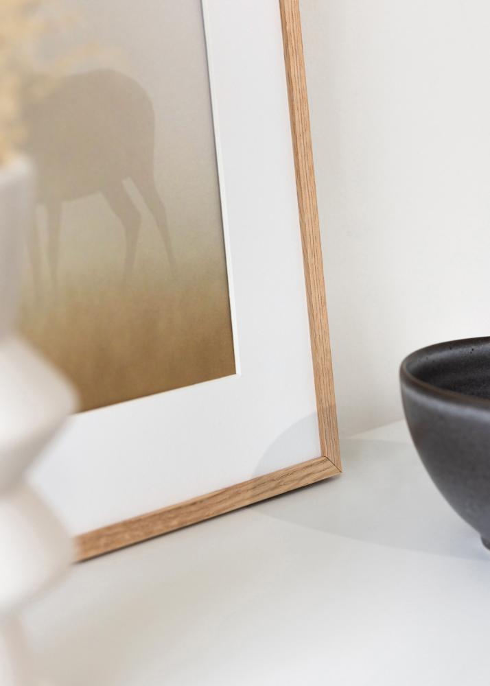 Ramme Tynn Eik Akrylglass 10x15 cm