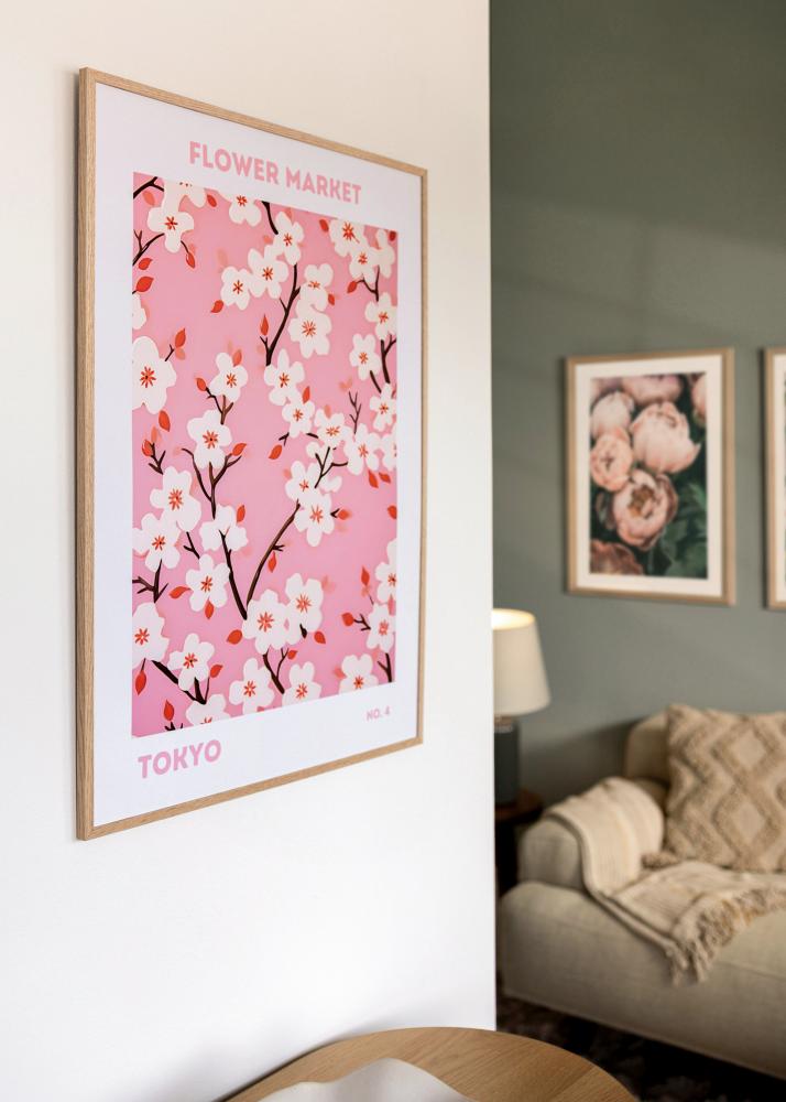 Ramme Tynn Eik Akrylglass 10x15 cm