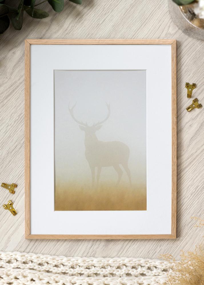 Ramme Tynn Eik Akrylglass 10x15 cm