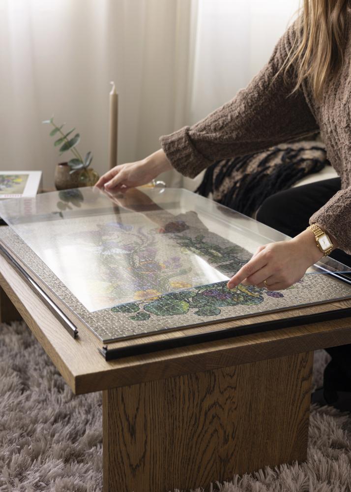 Puslespillramme Svart 60x80 cm