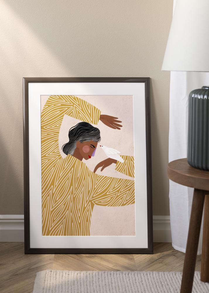 Ramme Dorset Akrylglass Mørk grå 21x29,7 cm (A4)