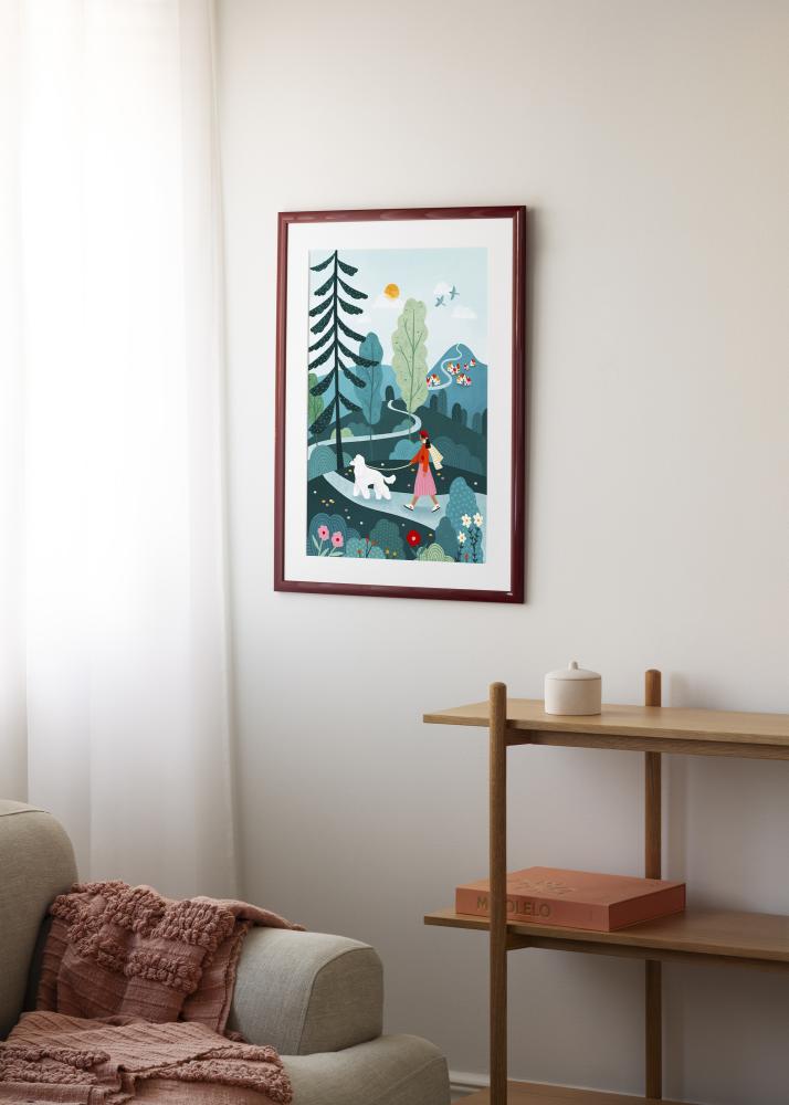 Ramme Dorset Akrylglass Mørkerød 21x29,7 cm (A4)