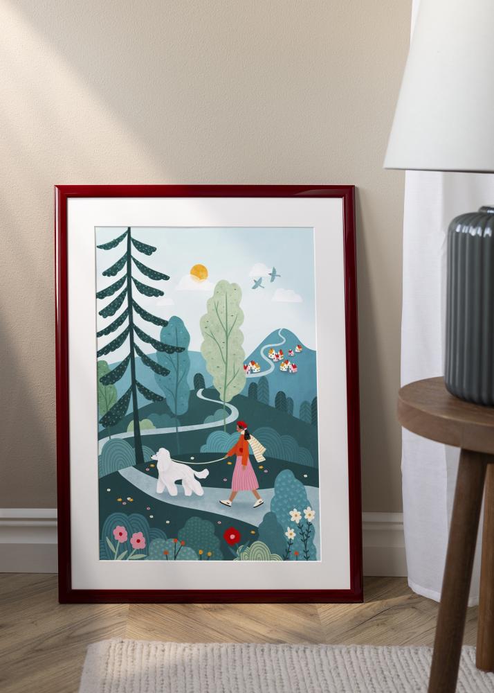 Ramme Dorset Akrylglass Mørkerød 21x29,7 cm (A4)