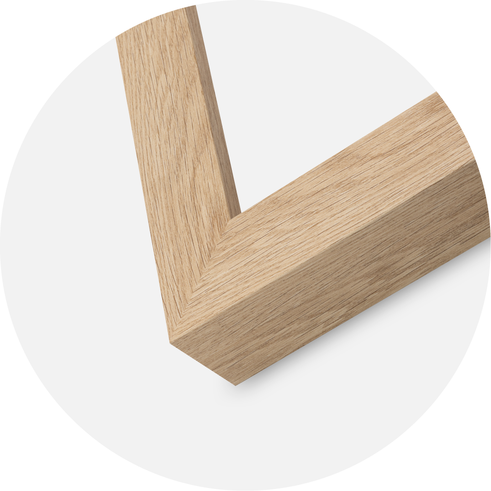 Ramme Wells Akrylglass Eik 40x40 cm