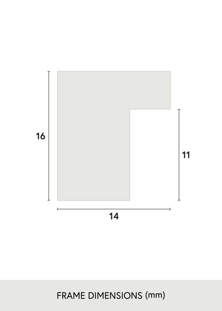 Ramme Oban Akrylglass Svart 40x40 cm