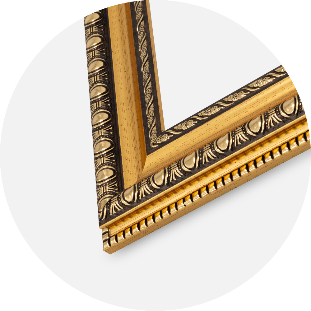 Ramme Ornato Akrylglass Gull 21x29,7 cm (A4)