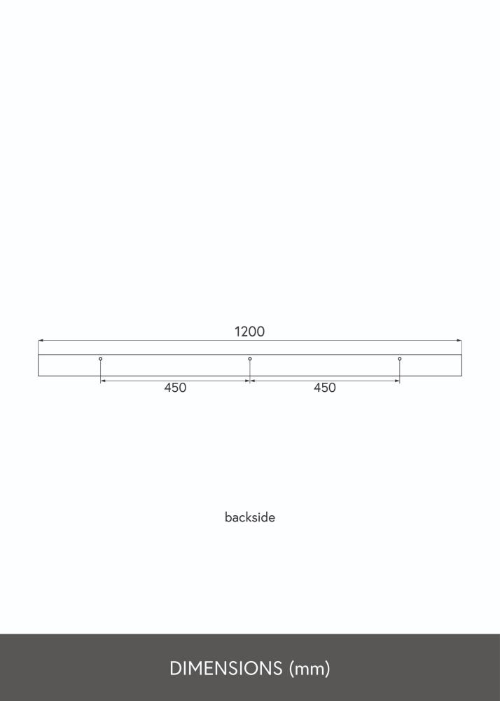 KAILA Rammehylle Hvit 120 cm