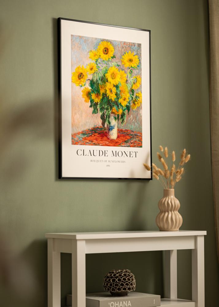 Aluminiumsramme Akrylglass Svart 50x60 cm