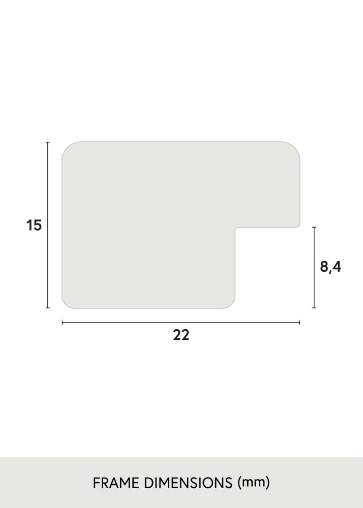 Ramme Uppsala Sølv 50x50 cm