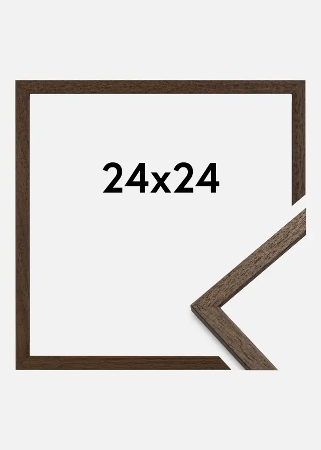 Ramme Edsbyn Akrylglass Valnøtt 24x24 cm